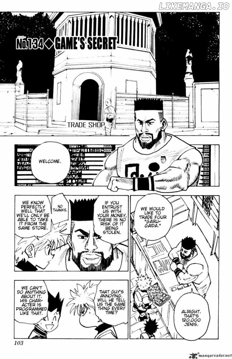 Hunter x Hunter, Chapter 134 image 01